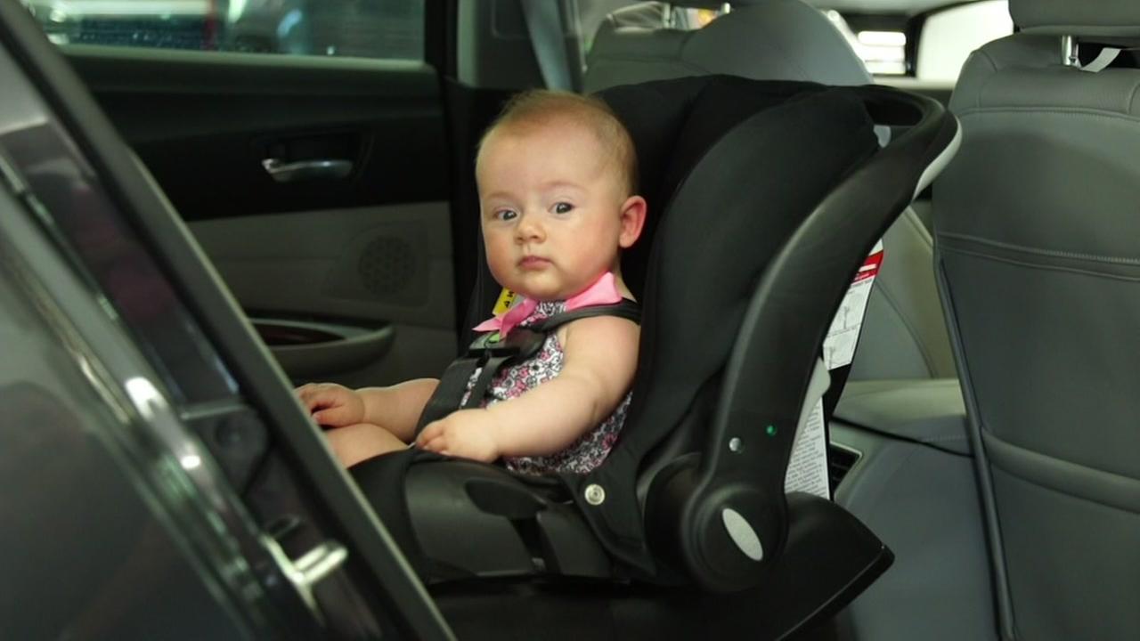 Children dying of hyperthermia after being left in hot cars